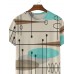 Men's Simple Geometric Print Short Sleeve T-Shirt