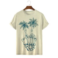 Men's Fun Skull Scissorhands Short Sleeve T-Shirt